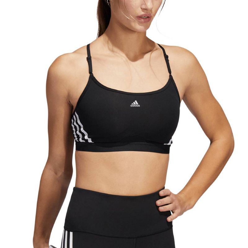 adidas Aeroreact Training Light-Support 3-Stripes Bra W HC7862 sports bra Sportmelltartó