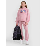 Girls' sweatshirt with hood, open, 4F 4FJRAW25TSWSF2294-54S kapucnis pulóver