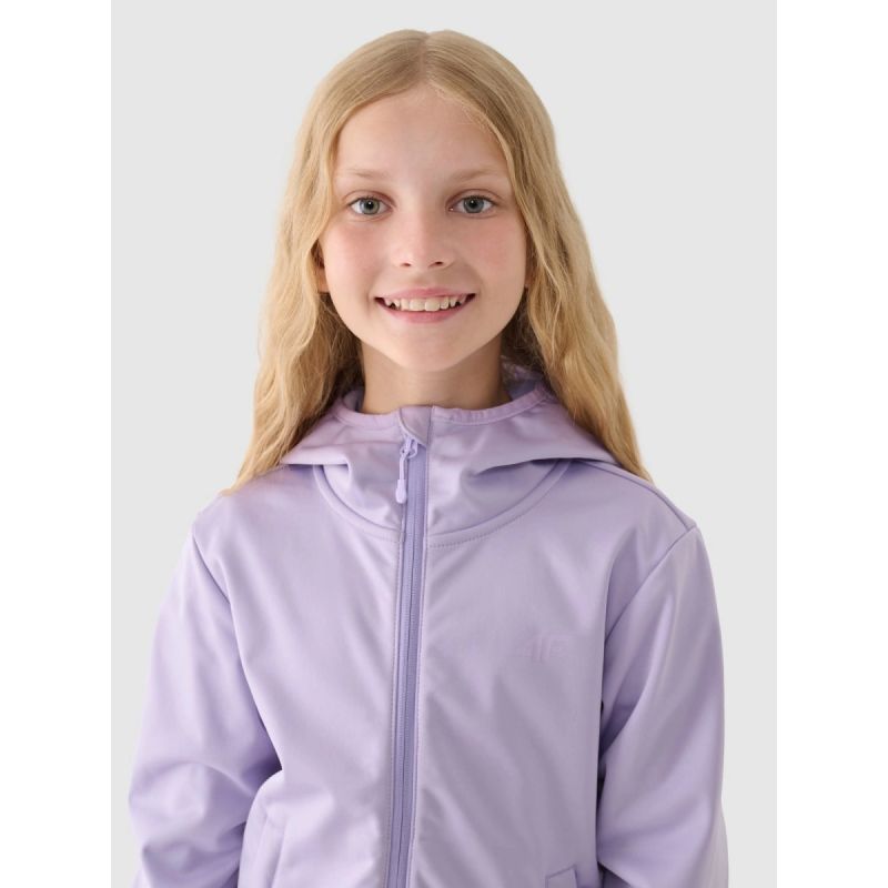 Windproof softshell with neodry 5000 membrane for girls 4F Junior 4FJWAW24TSOFF261-51S dzseki