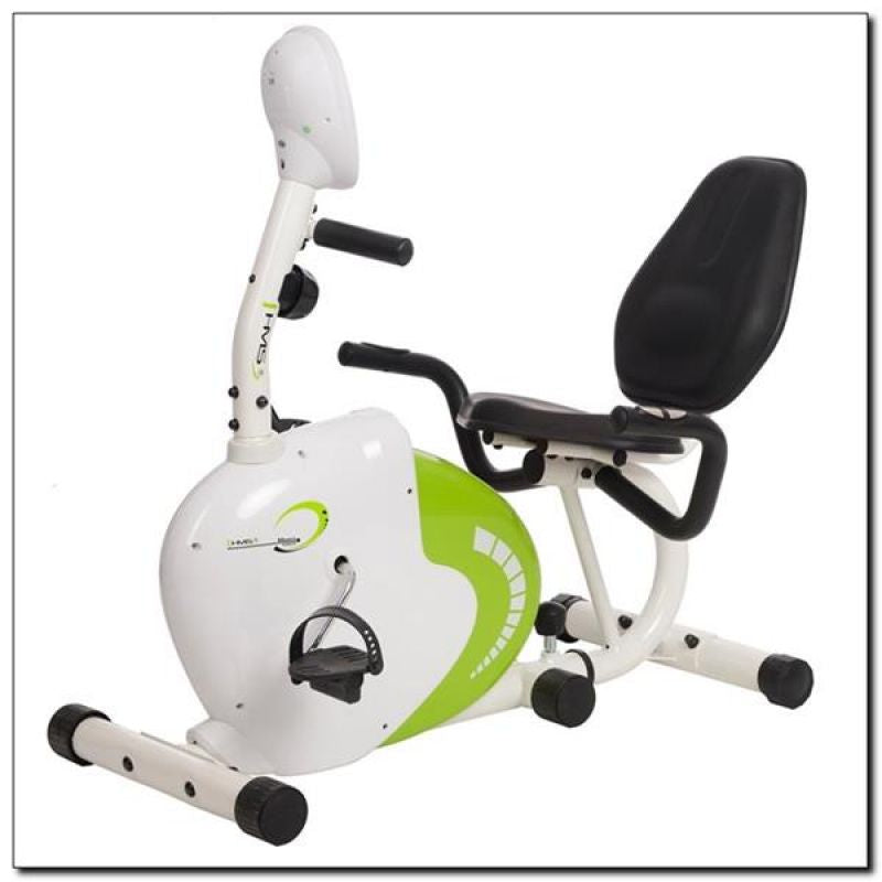 HMS R9259 white and green recumbent magnetic bike fehér futócipő 17-06-002