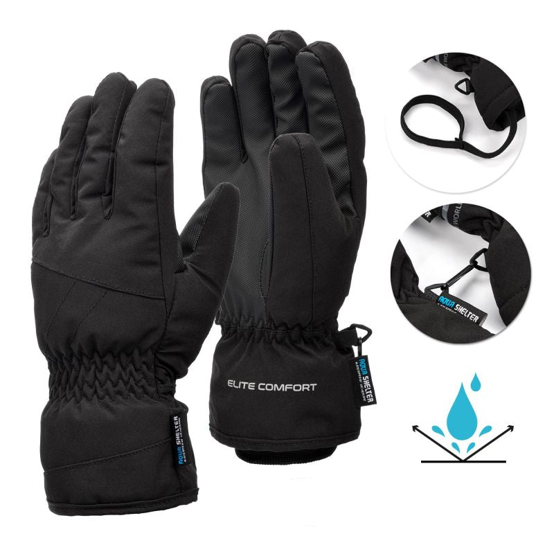 Meteor Nevis L winter gloves black uniw kesztyű
