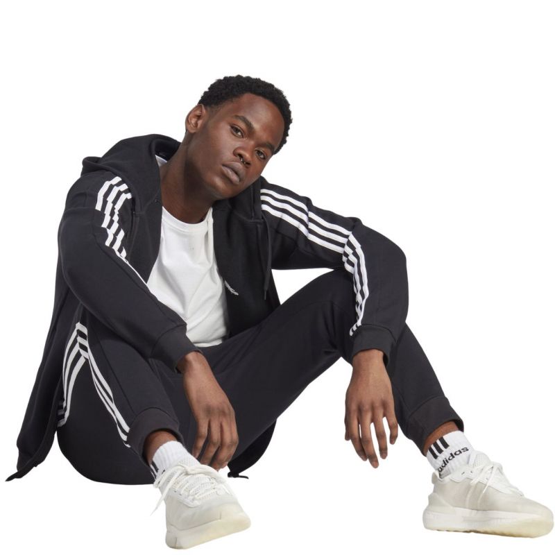 adidas Essentials Fleece 3-Stripes Tapered Cuff M IB4030 pants Polár pulóver