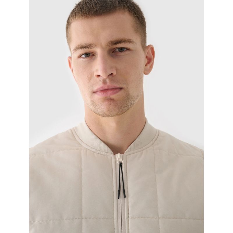 Men's down vest with stand-up collar 4F 4FRAW24TVESM171-12S mellény