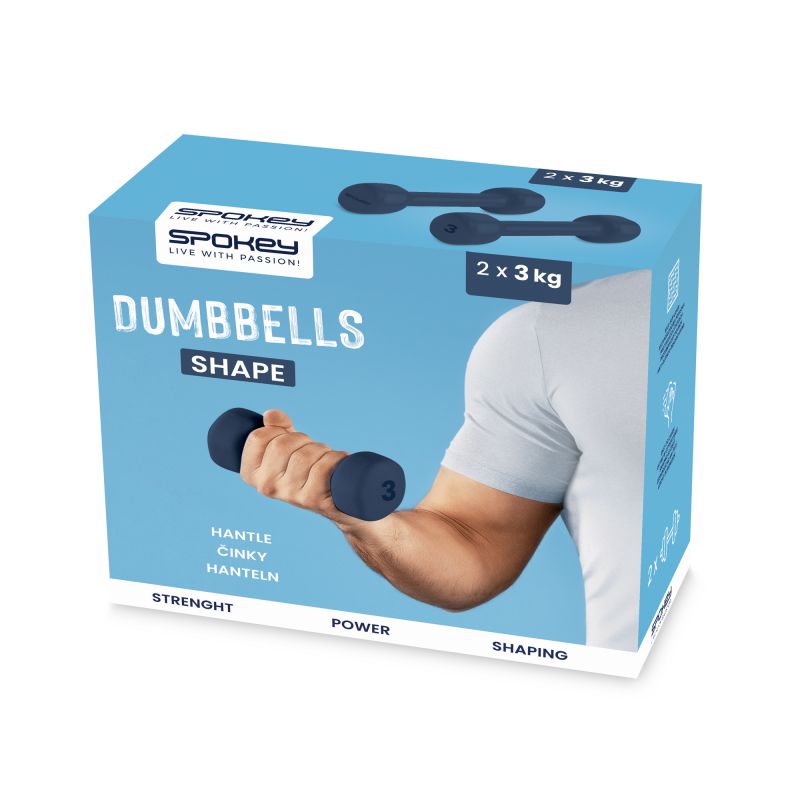 Spokey Shape dumbbells SPK-943103 2 x 3 kg Edzőfelszerelés