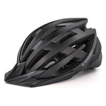 Wozinsky MTB Bike Helmet with Removable Visor and Rear USB Light M - Black czarny védőfelszerelés HT-28VCB-199803