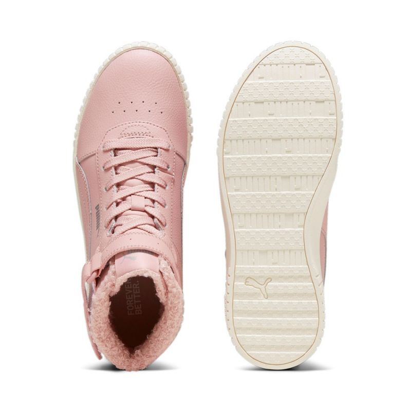 Puma CARINA 2.0 MID WTR women's winter shoes insulated sneakers made of eco-leather pink (385852-04) Cipő