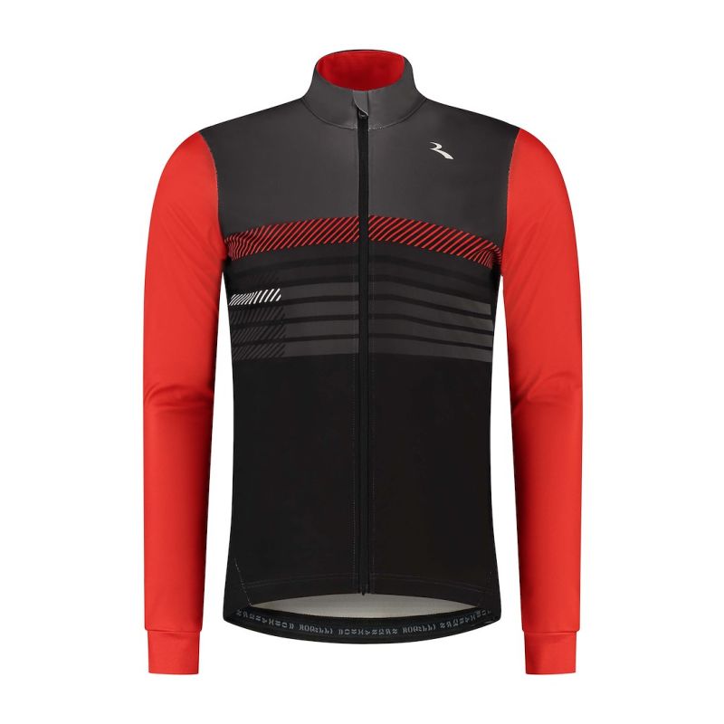 Rogelli STRYDE winter jacket piros kötött sapka SIRC1100006.600.S