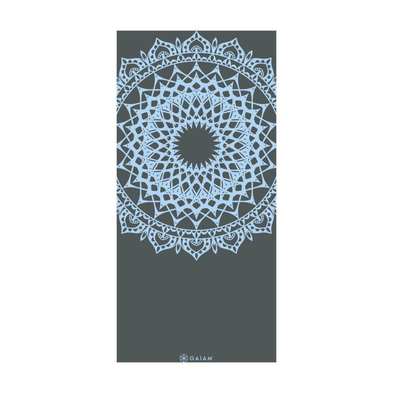Gaiam Yoga Mat Blue Aura Dove Marrakesh 5 Mm kék mats, training equipment