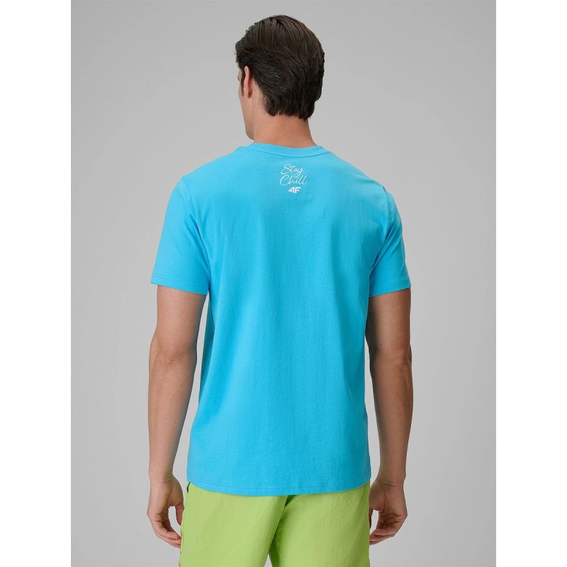 4F Men's regular printed T-shirt póló 4FRSS26TTSHM4303-33S