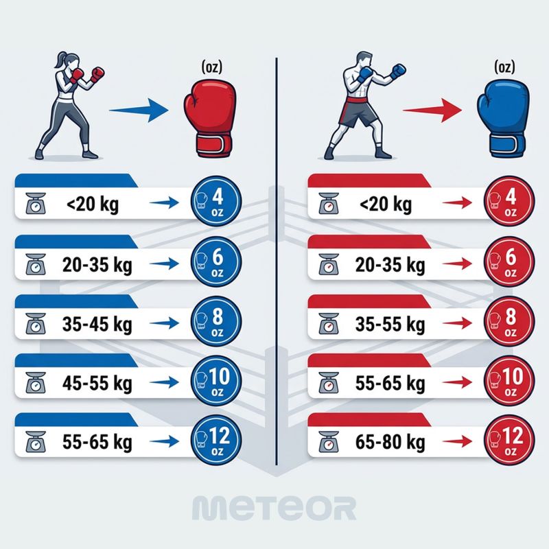 Meteor 10 oz Training Boxing Gloves, Velcro, PU uniw kesztyű