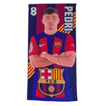 FC Barcelona Pedri beach towel microfiber 70X140 wielokolorowy törölköző