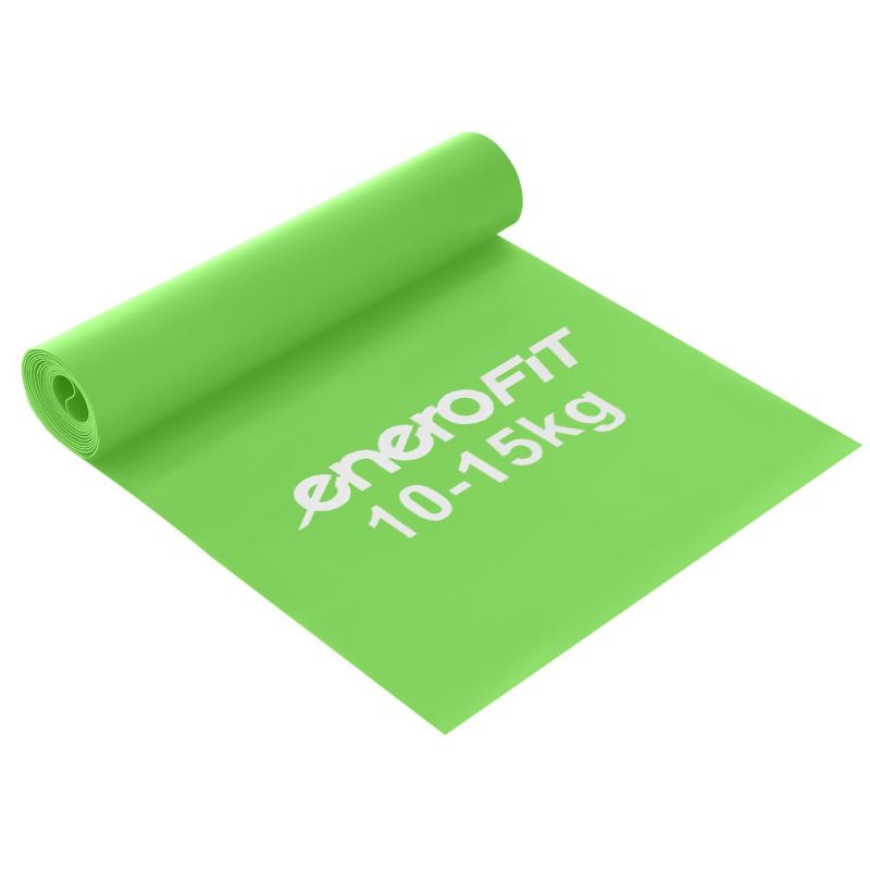 Enero Pro TRAINING TAPE FOR PILATES EXERCISES .40MM 10-15KG GREEN zöld training bands, training equipment, socks tapes