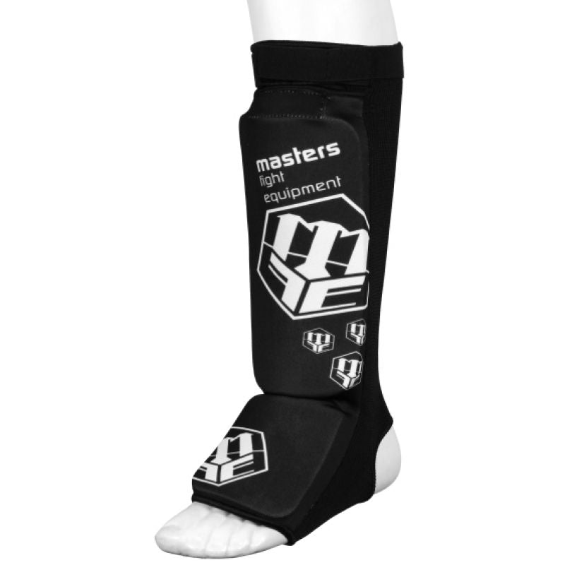 MASTERS FIGHT EQUIPMENT Flexible shin guards NS-B1-MFE fekete védőfelszerelés 08155-01M