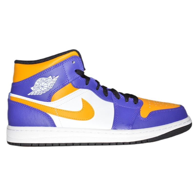AIR Jordan 1 MID Sneakers Los Angeles Lakers LA - tornacipő