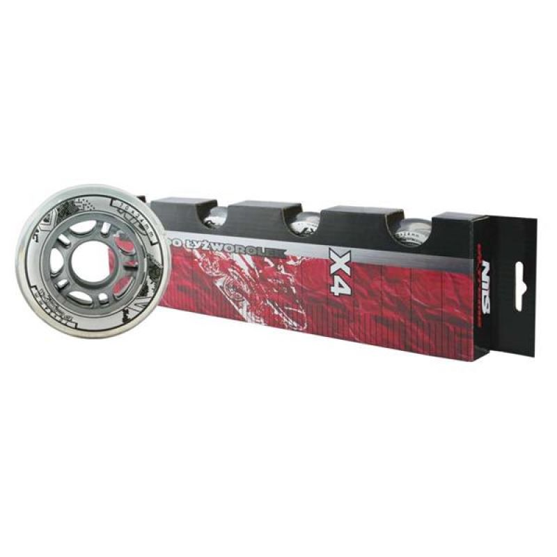 PU 70x24 82A TRANSPARENT WHEELS (4 pcs.) NILS EXTREME
