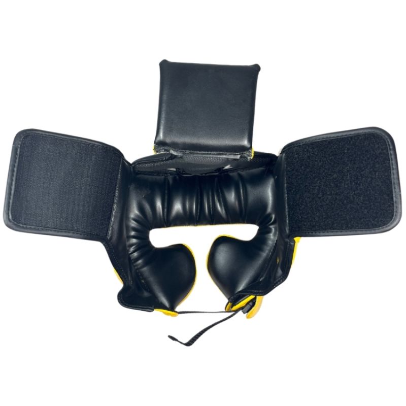 MASTERS FIGHT EQUIPMENT KSS-4B-WIN leather boxing helmet védőfelszerelés 02505-M