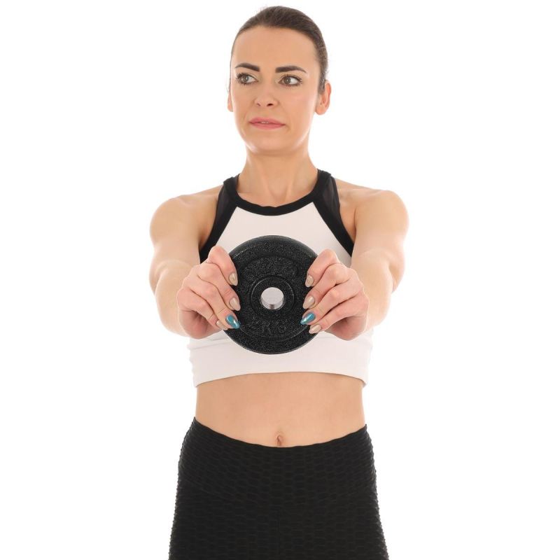 Enero Black Cast Iron Weight 2 Kg Fit ø26.5 fekete weight, strength training equipment, training equipment