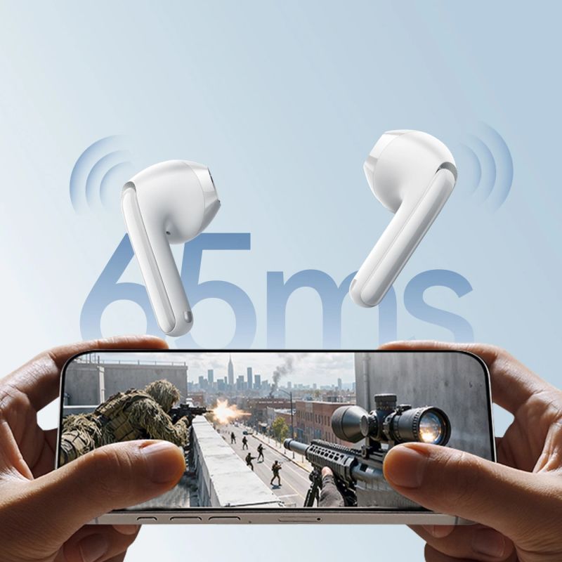 head Joyroom JR-FB1 Funpods Bluetooth 6.0 In-Ear TWS Wireless Headphones with AI Functions - White fehér headsets