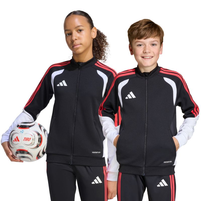 adidas Tiro 26 Competition Training Kids' Sweatshirt Black, White, and Red KC3791 116 cm pulóver
