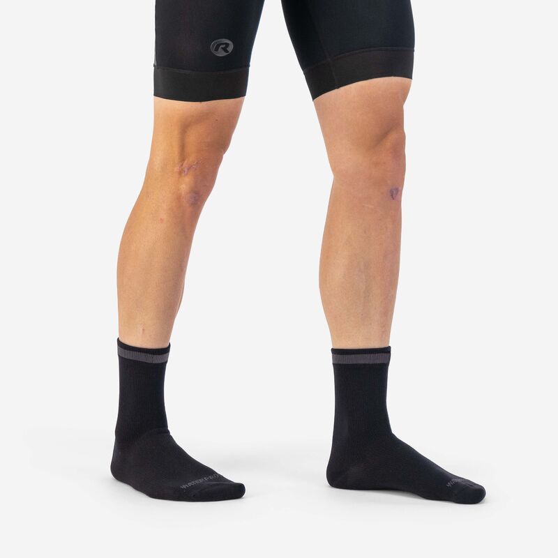 Rogelli BAMBOO WATERPROOF socks black fekete zokni