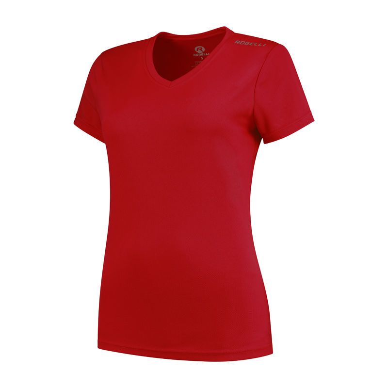 Rogelli Women's T-shirt Promo Red piros póló