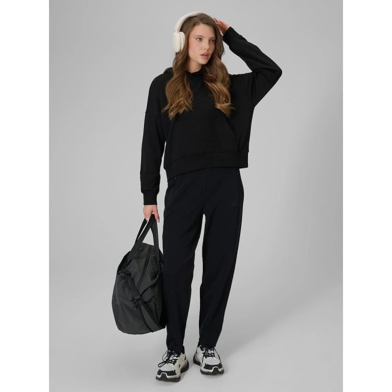 Women's regular hooded sweatshirt 4F