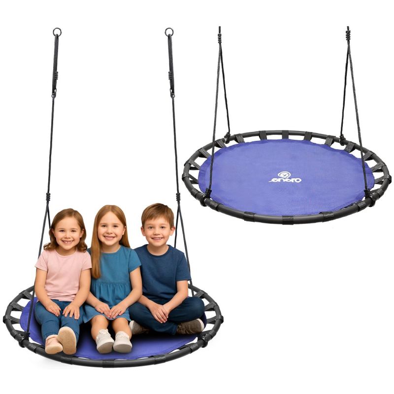 Enero Stork'S Nest Garden Swing 120cm Blue fekete furniture