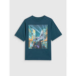 Boy's oversize printed T-shirt 4F 4FJRAW25TTSHM3061-46S