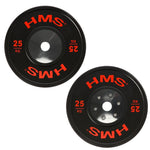 HMS BTBR Set Olympic Bumper Plates - 2x (10kg, 15kg, 20kg, 25kg) BTBR SET súlyzó készlet 17-61-007