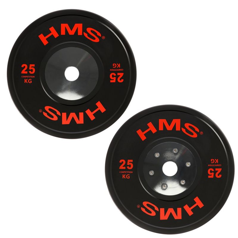 HMS BTBR Set Olympic Bumper Plates - 2x (10kg, 15kg, 20kg, 25kg) BTBR SET súlyzó készlet 17-61-007