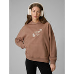 4F Women's loose sweatshirt with hood pulóver