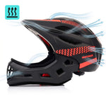 Meteor Lupus S Full-Face Bike Helmet 48-52 cm Black/Red uniw sisak 17893