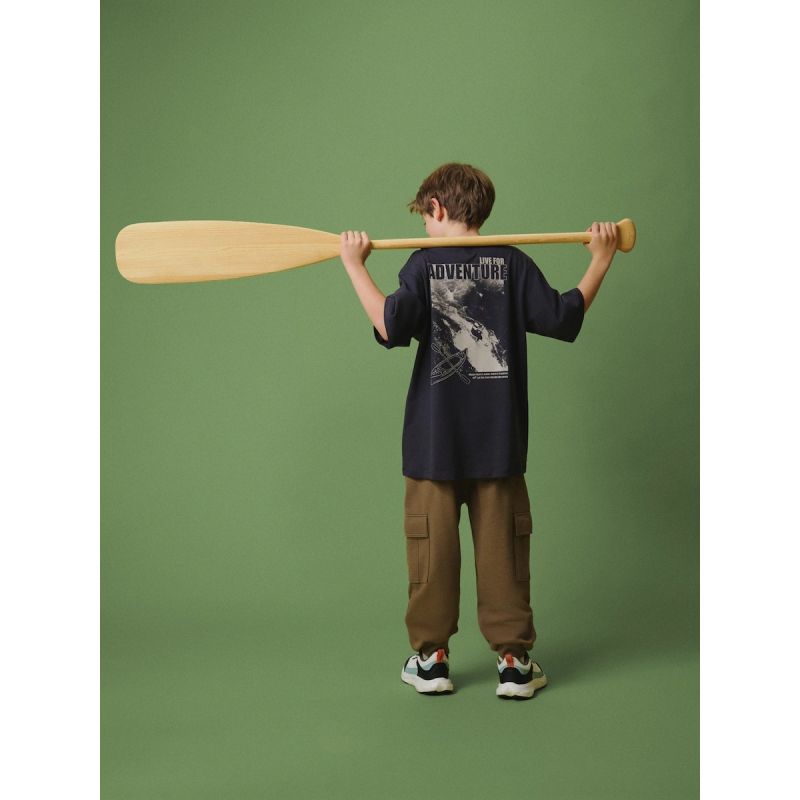 Boys' cargo sweatpants 4F