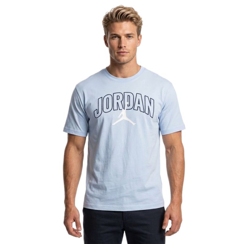 AIR Jordan Men's Brooklyn Arch Logo T-shirt - kék póló