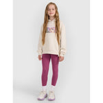 4f Girls' knitted leggings 4FJRAW25TTIGF291-50S Egyéb
