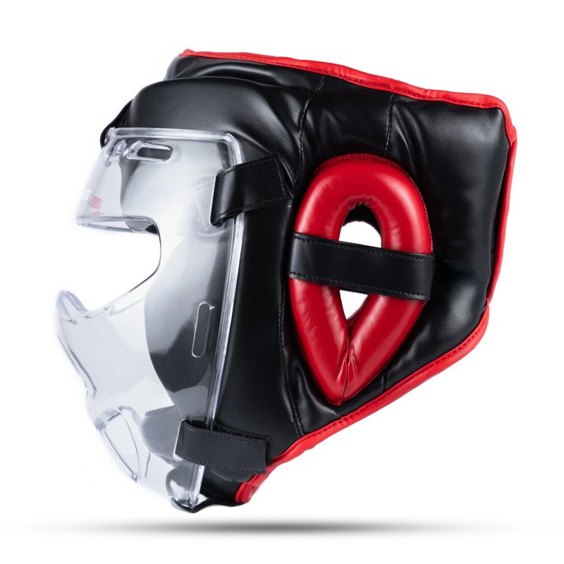 DBX Bushido Boxing helmet with polycarbonate mask - Hannibal helmets, masks, martial arts equipment