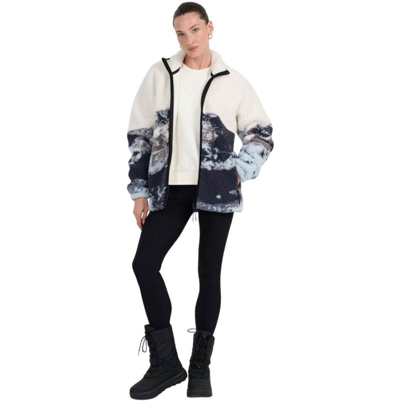 4f Fleece sweatshirt U351 multicolor allover 4FWAW25TFLEU351 90A Ruházat