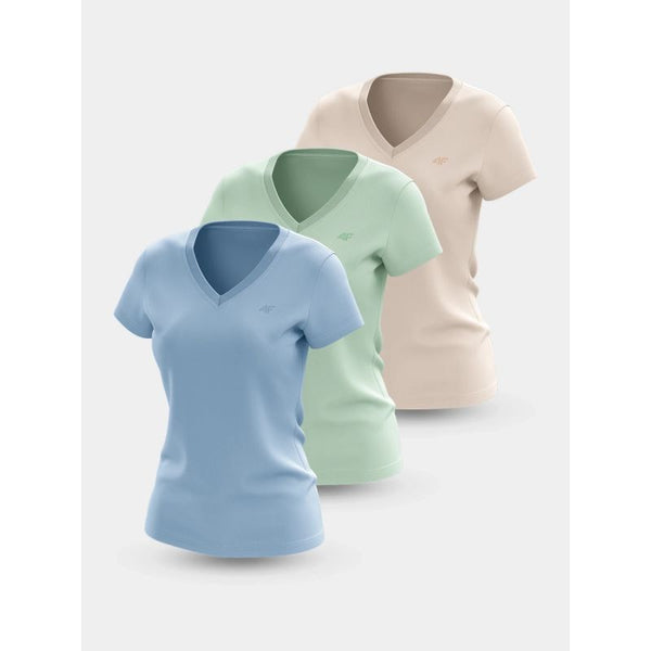 4f Women's T-shirt (SET OF 3 T-SHIRTS) 4FWSS25TTSHF3098-90S General