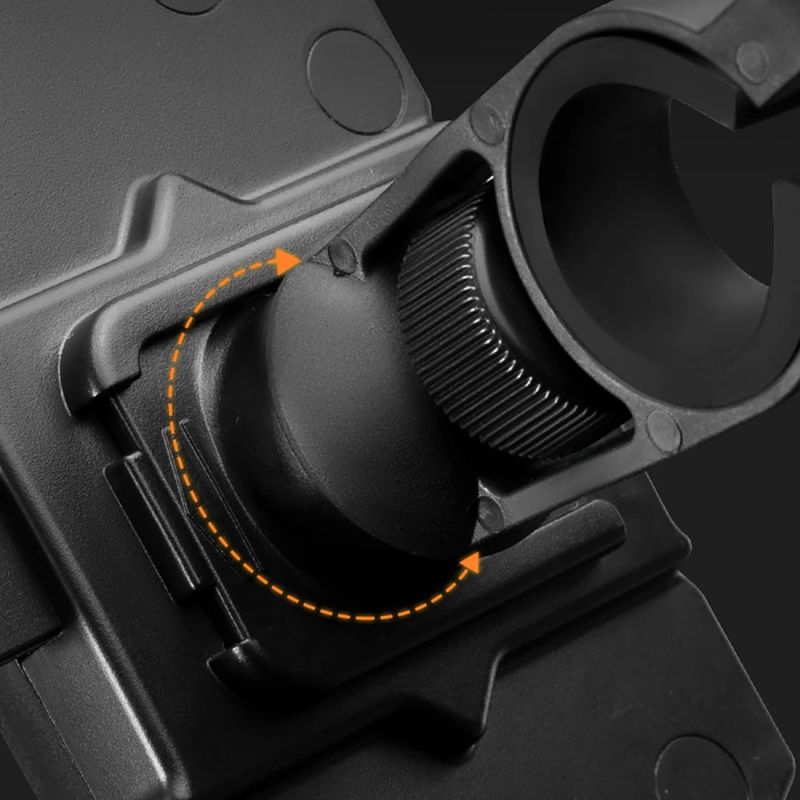 Rockbros HW-117 Handlebar Clamp Phone Holder - Black and Gray czarny || szary phones and accessories