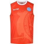 TOP TEN Kick light sleeveless top (WAKO APPROVED) czerwony+m póló