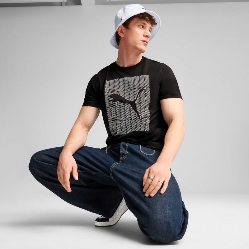 Puma Graphics Wording Tee M 684825 01 Póló