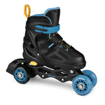 Spokey Quattro 4IN1 SPK-943434 inline skates size 38-41 BK/DBL Szabadidő kiegészítő