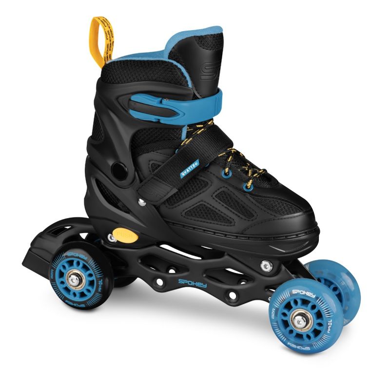 Spokey Quattro 4IN1 SPK-943434 inline skates size 38-41 BK/DBL Szabadidő kiegészítő