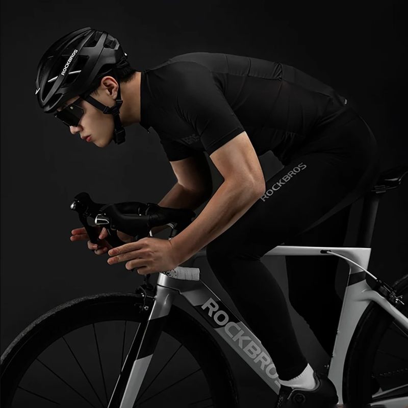 Rockbros 15120002005 Cycling Jersey with Sleeves - Black fekete short