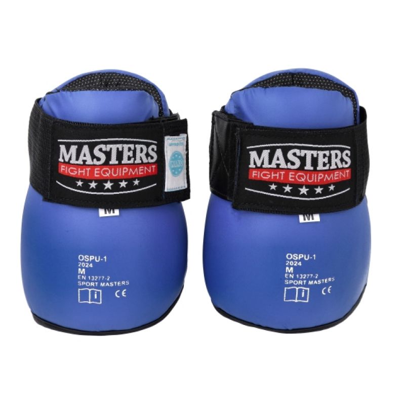 MASTERS FIGHT EQUIPMENT OSPU-1W KIDS Foot Protectors (WAKO APPROVED) (PRICE CHANGE) fekete védőfelszerelés 030611-2XS