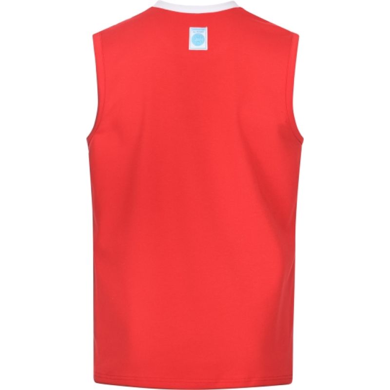 TOP TEN Kick light sleeveless top "BASIC" (WAKO APPROVED) czerwony+m póló 0416182-02M