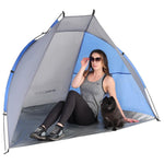 Enero BEACH SHELTER SUN GREY- CAMP kék tents, tourist equipment