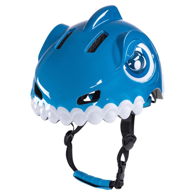 Wozinsky Children's Bike Helmet Dinosaur Pattern S - Blue niebieski védőfelszerelés HT-62C-199831