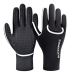 Rockbros full waterproof cycling gloves, size: S/M - black s || m kesztyű