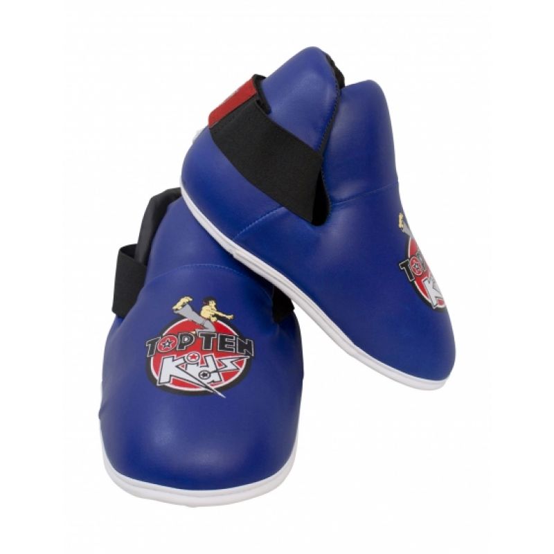 TOP TEN OSTT-KIDS Foot Protectors czerwony protectors and knee pads
